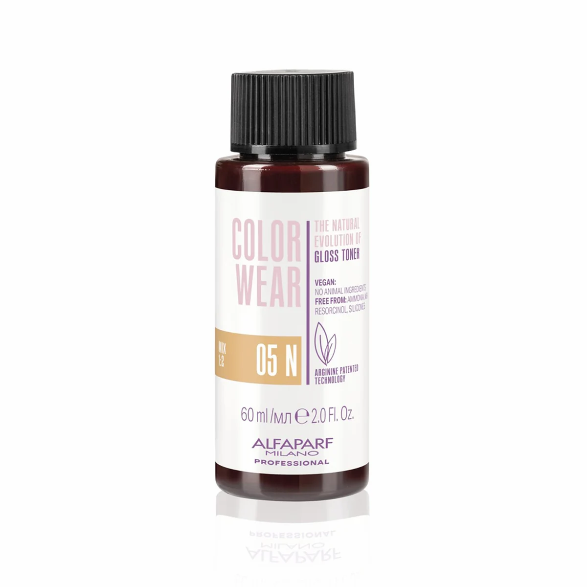 ALFAPARF MILANO Professional Тонирующий краситель GLOSS TONER 05N СOLOR WEAR, 60 мл