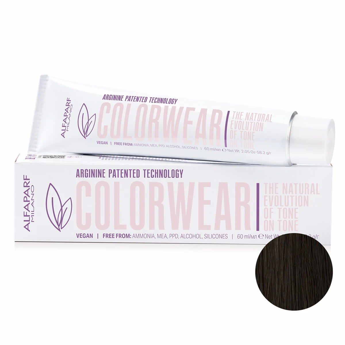 ALFAPARF MILANO Professional Тонирующая краска для волос 7.1 СOLOR WEAR, 60 мл