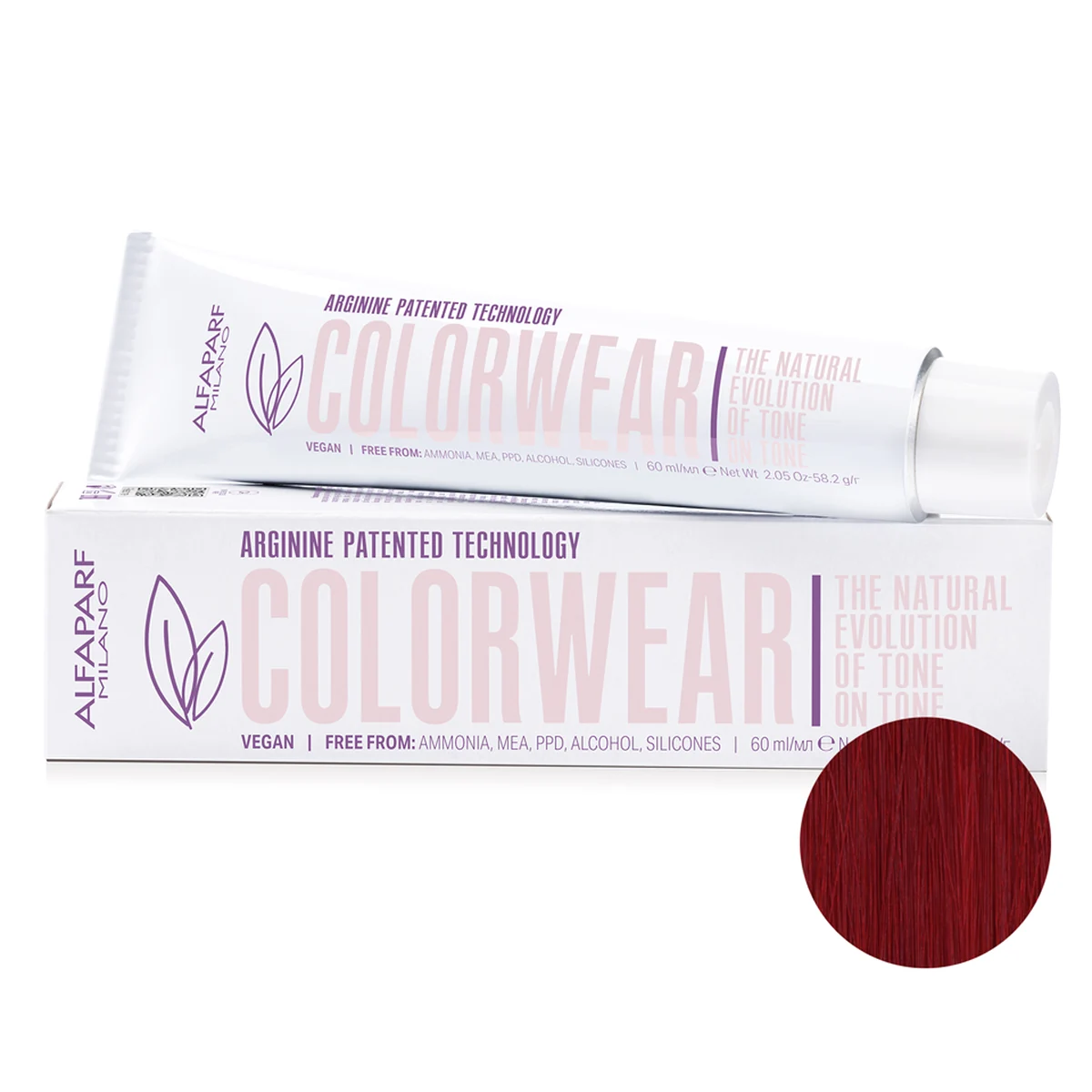 ALFAPARF MILANO Professional Тонирующая краска для волос 6.66i СOLOR WEAR, 60 мл