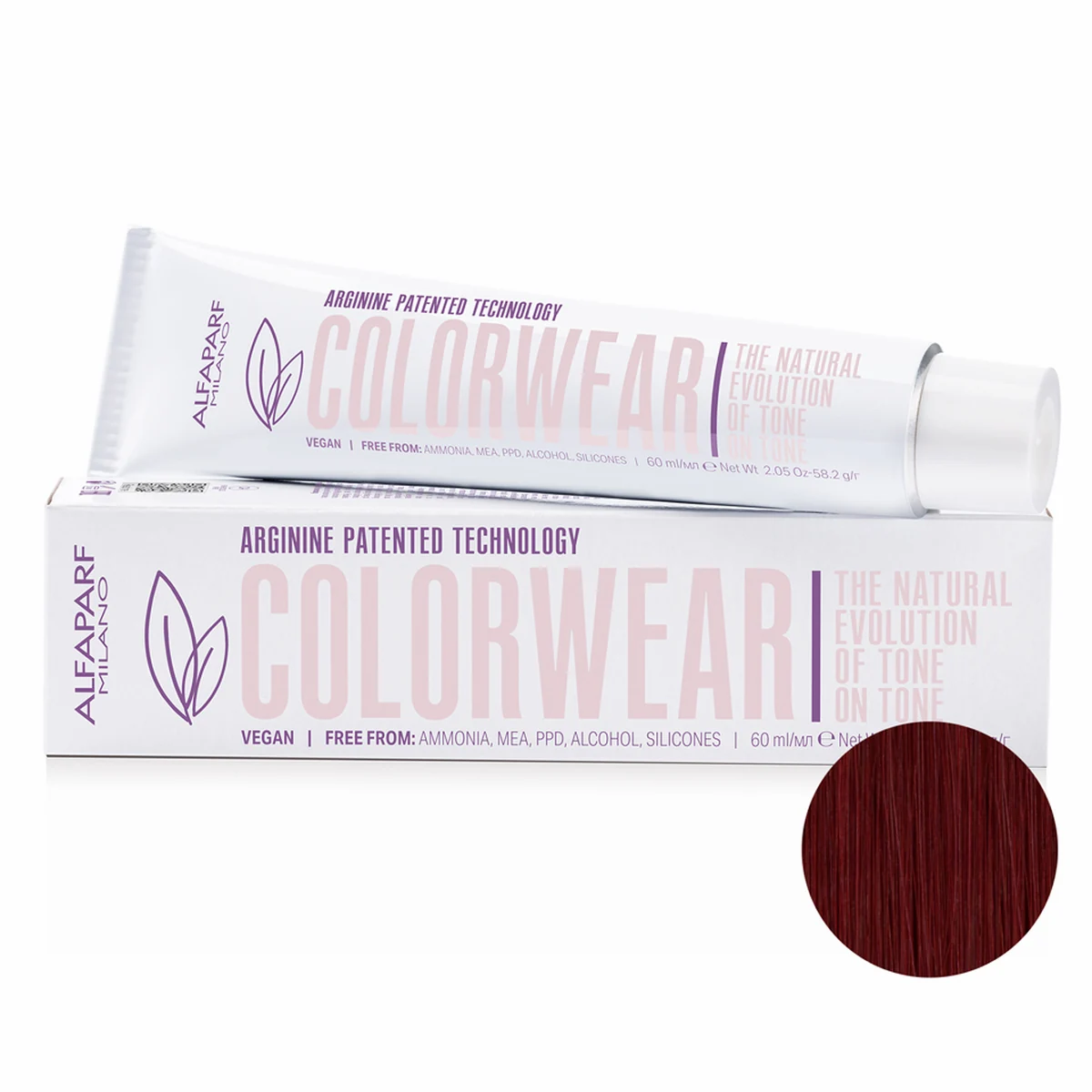 ALFAPARF MILANO Professional Тонирующая краска для волос 5.66 СOLOR WEAR, 60 мл