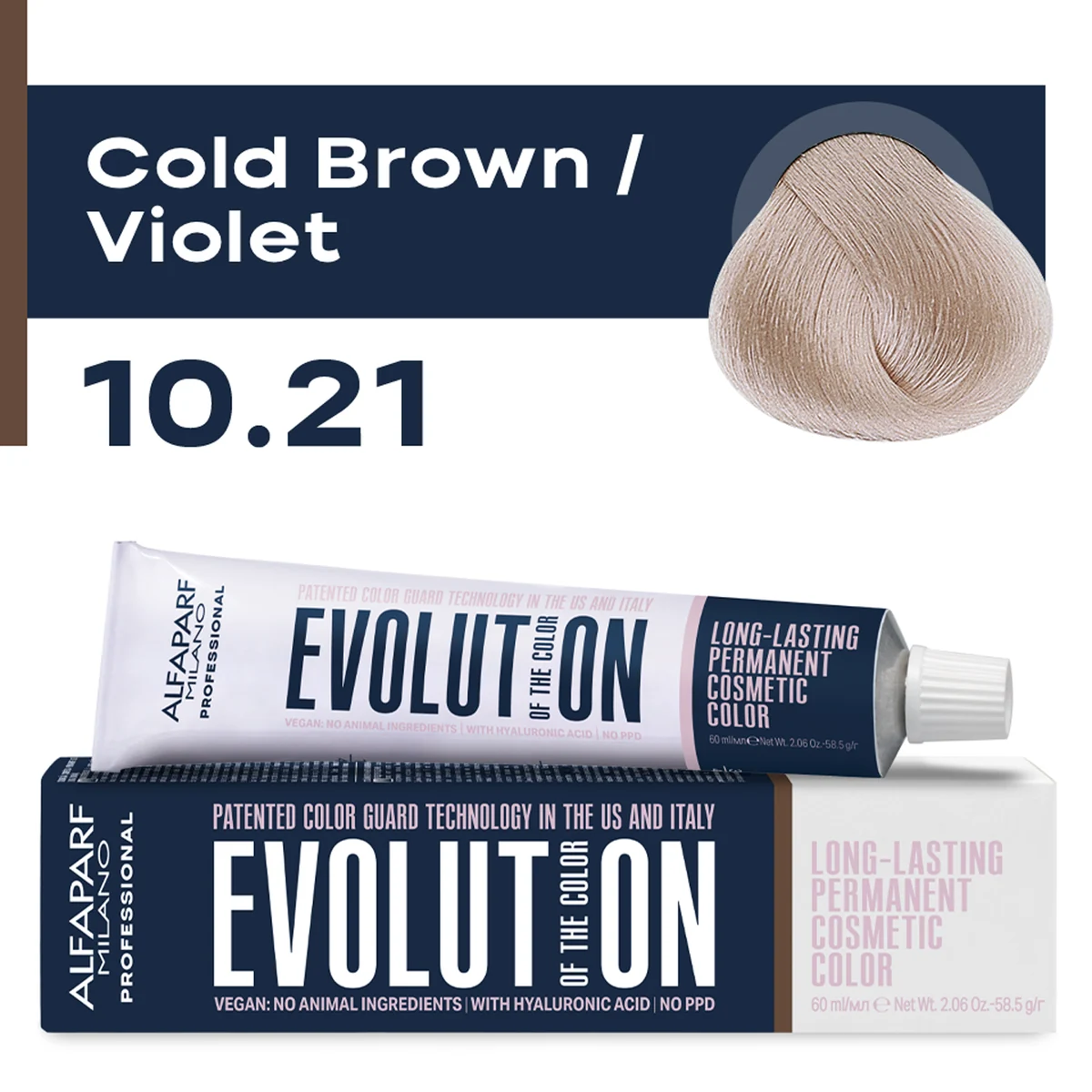 ALFAPARF MILANO Professional Крем-краска перманентная 10.21 Evolution of the Color, 60мл