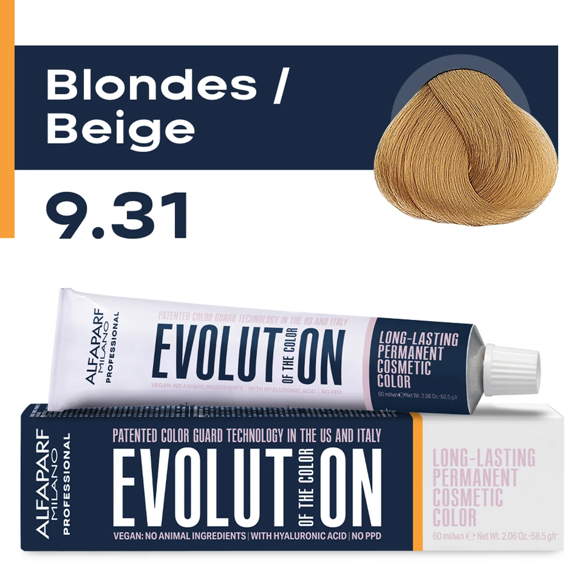 ALFAPARF MILANO Professional Крем-краска перманентная 9.31 Evolution of the Color, 60мл
