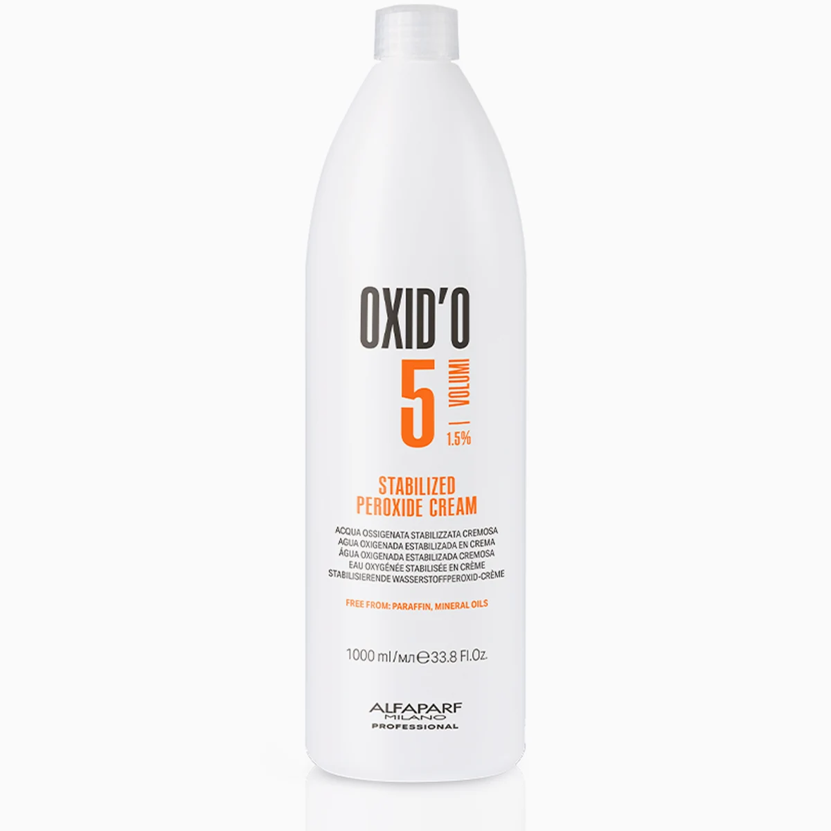 ALFAPARF MILANO Professional Крем-окислитель 1,5% STABILIZED PEROXIDE CREAM OXID'O, 1000 мл