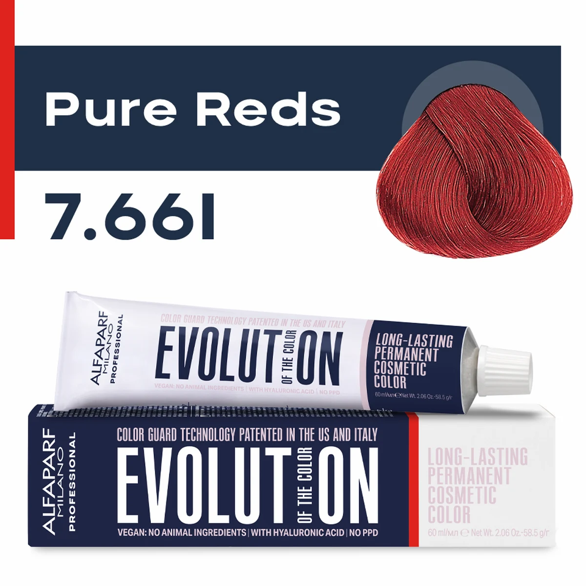 ALFAPARF MILANO Professional Крем-краска перманентная 7.66I Evolution of the Color, 60мл
