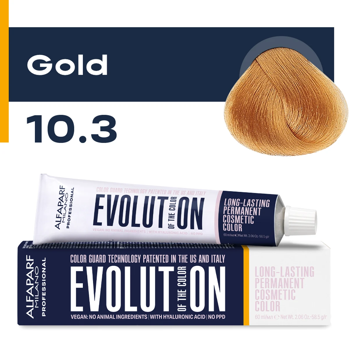 ALFAPARF MILANO Professional Крем-краска перманентная 10.3 Evolution of the Color, 60мл