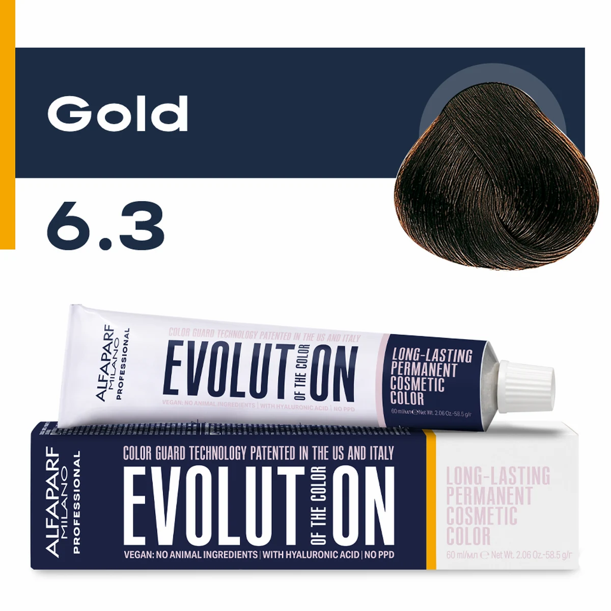 ALFAPARF MILANO Professional Крем-краска перманентная 6.3 Evolution of the Color , 60мл