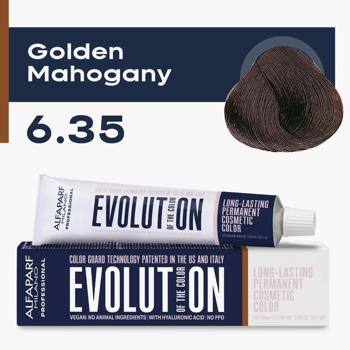 ALFAPARF MILANO Professional Крем-краска перманентная 6.35 Evolution of the Color , 60мл