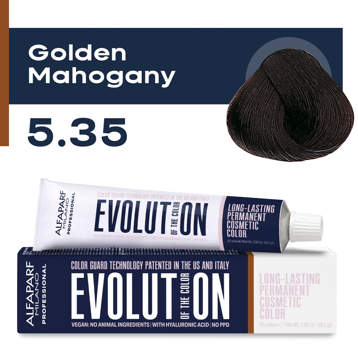 ALFAPARF MILANO Professional Крем-краска перманентная 5.35 Evolution of the Color, 60мл