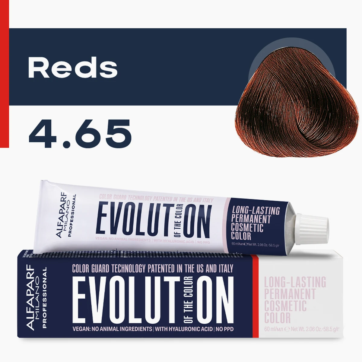 ALFAPARF MILANO Professional Крем-краска перманентная 4.65 Evolution of the Color, 60мл