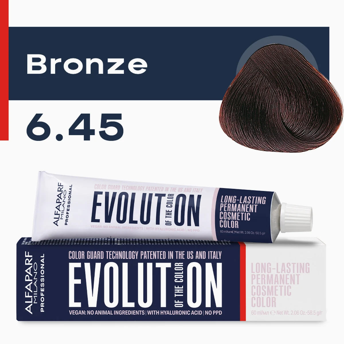 ALFAPARF MILANO Professional Крем-краска перманентная 6.45 Evolution of the Color, 60мл