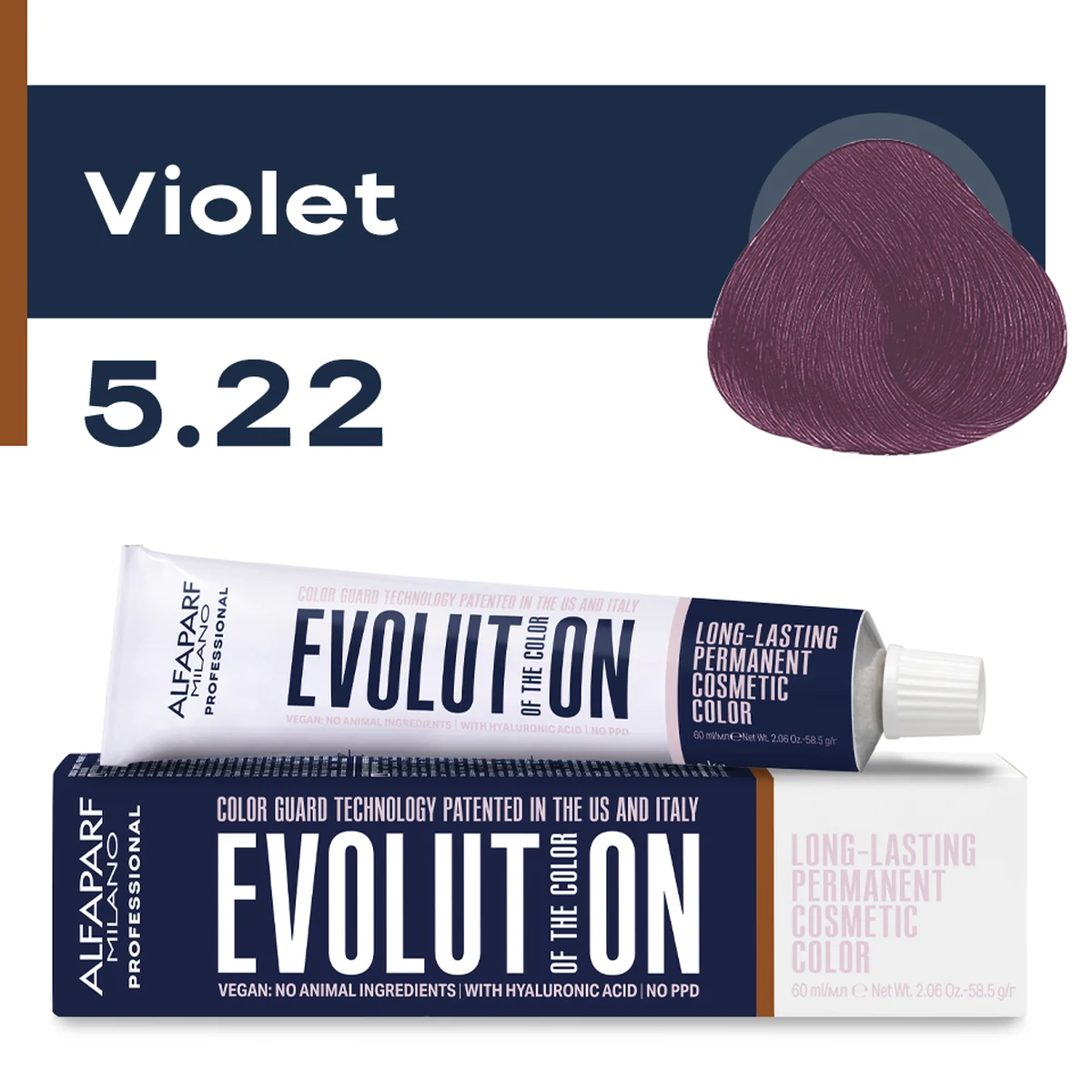 ALFAPARF MILANO Professional Крем-краска перманентная 5.22 Evolution of the Color, 60мл
