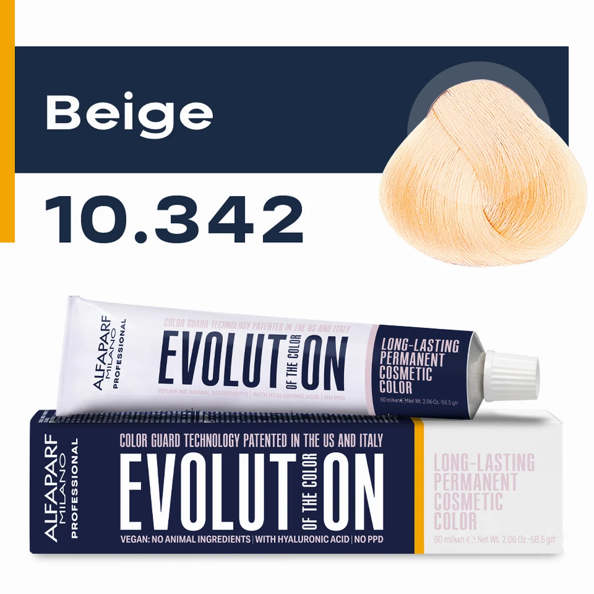 ALFAPARF MILANO Professional Крем-краска перманентная 10.342 Evolution of the Color, 60мл