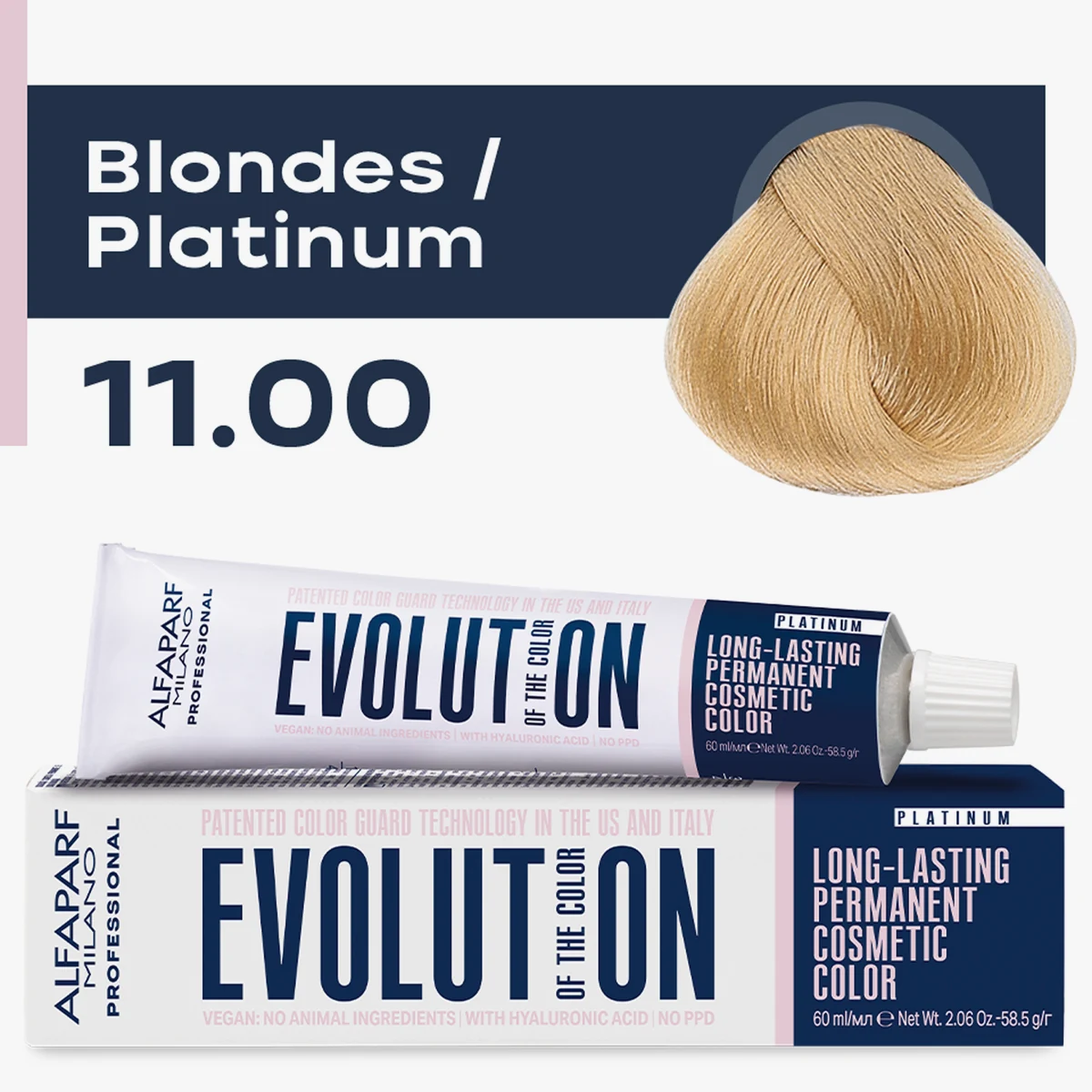 ALFAPARF MILANO Professional Крем-краска перманентная 11.00 Evolution of the Color, 60мл