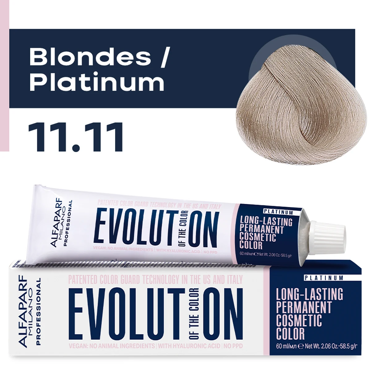ALFAPARF MILANO Professional Крем-краска перманентная 11.11 Evolution of the Color, 60мл