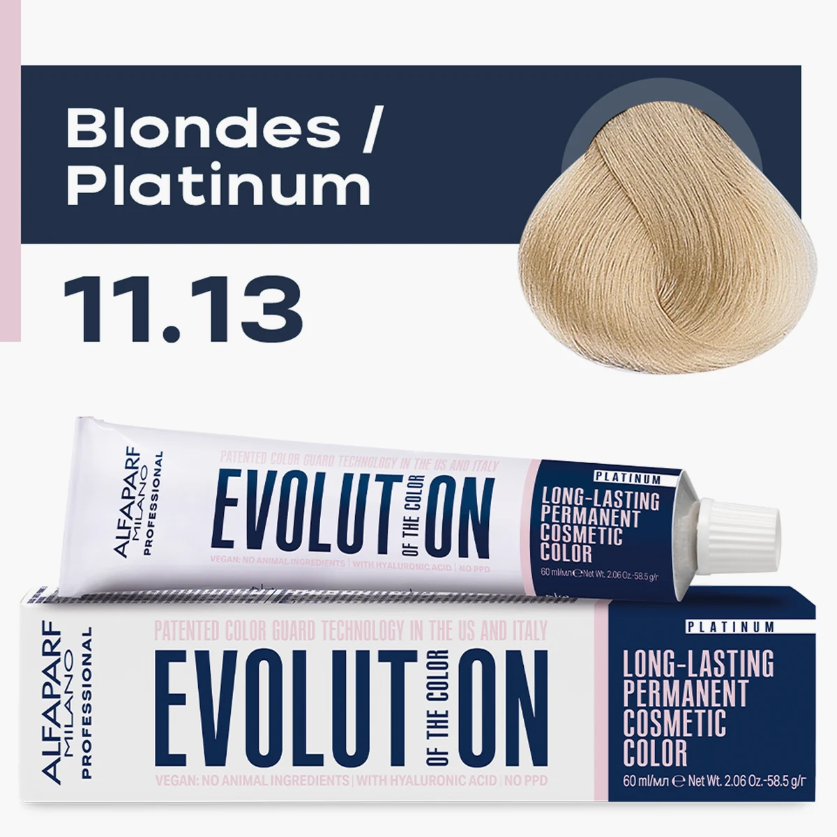 ALFAPARF MILANO Professional Крем-краска перманентная 11.13 Evolution of the Color, 60мл