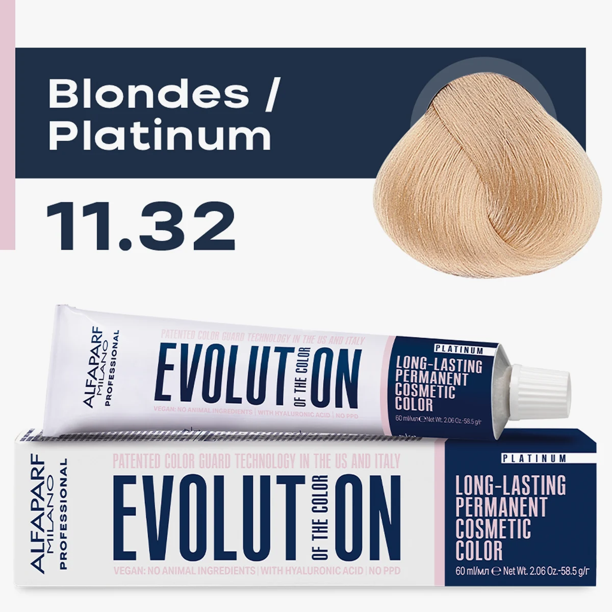 ALFAPARF MILANO Professional Крем-краска перманентная 11.32 Evolution of the Color, 60мл