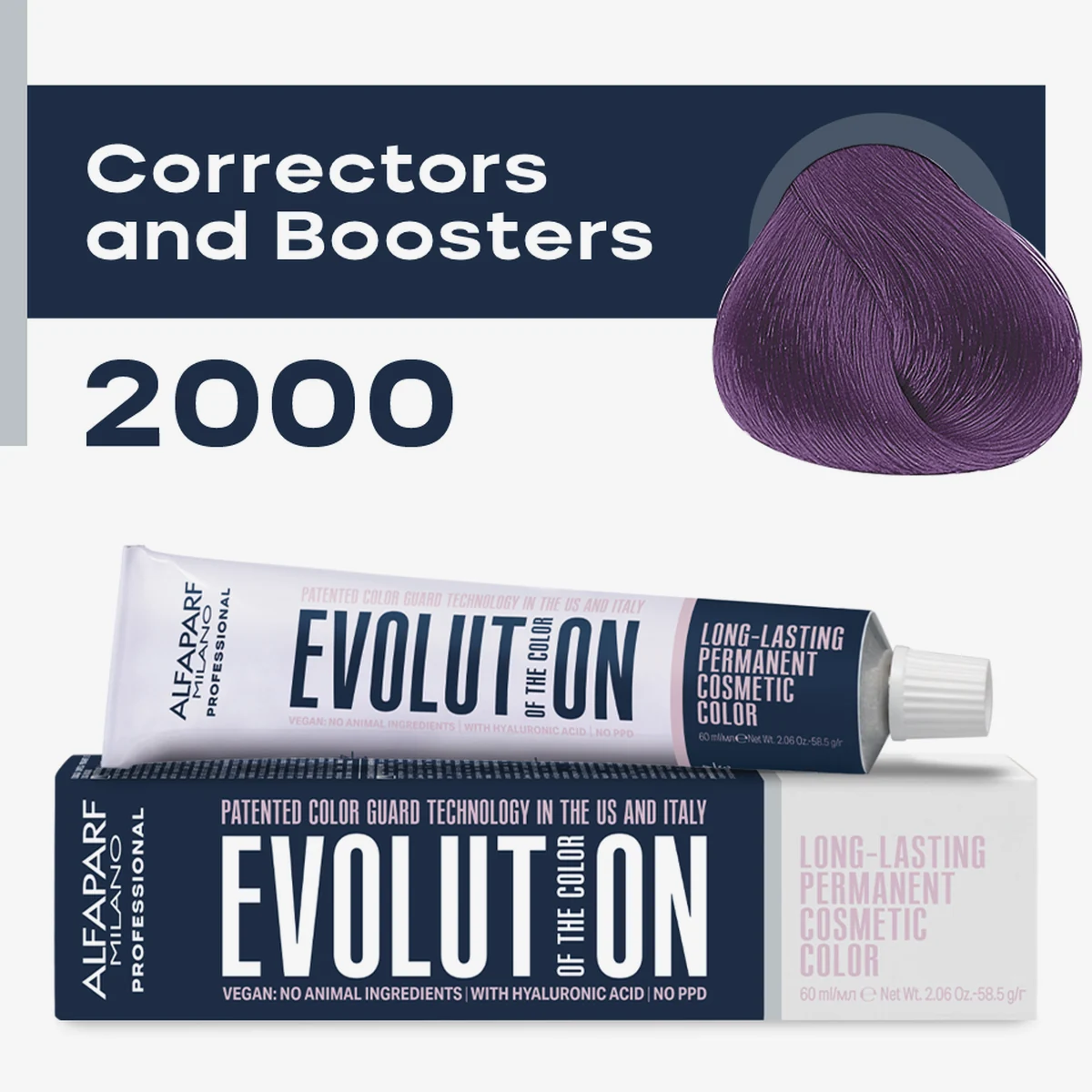 ALFAPARF MILANO Professional Крем-краска перманентная 2000 Evolution of the Color, 60мл