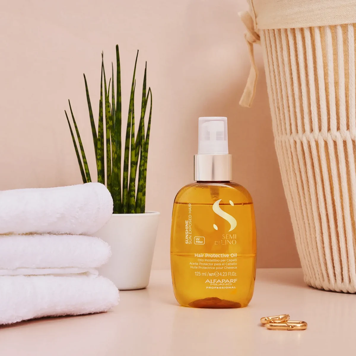 ALFAPARF MILANO Professional Масло для волос с UV-фильтром SDL SUNSHINE HAIR PROTECTIVE OIL, 125 мл, фото 2
