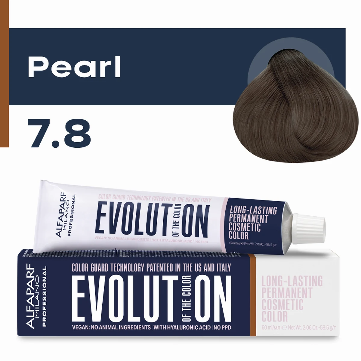 ALFAPARF MILANO Professional Крем-краска перманентная 7.8 Evolution of the Color, 60мл