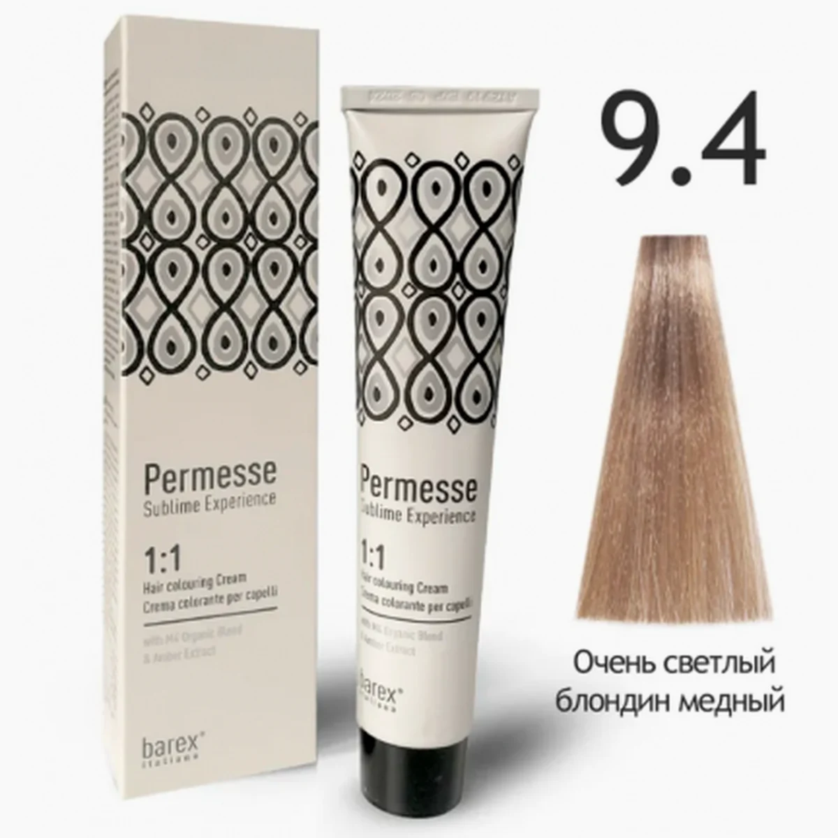 Barex Barex, Крем-краска Permesse 9.4 Очень светлый блондин медный, 100 мл