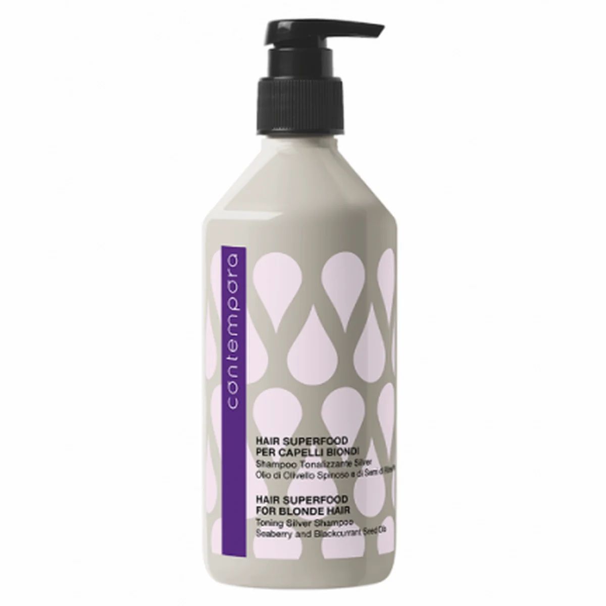 Barex Barex, Тонирующий шампунь с маслом облепихи и семян черной смородины CONTEMPORA HAIR SUPERFOOD,500мл