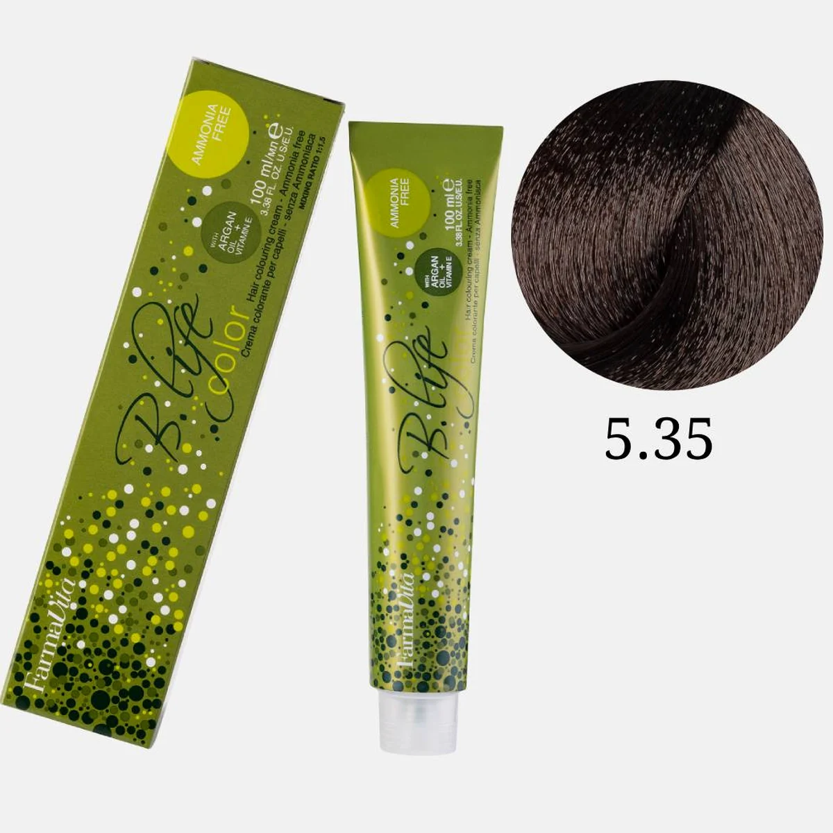 Farmavita FarmaVita, Краска для волос Bio Life Color 5.35 Светло-каштановый шоколадный, 100мл