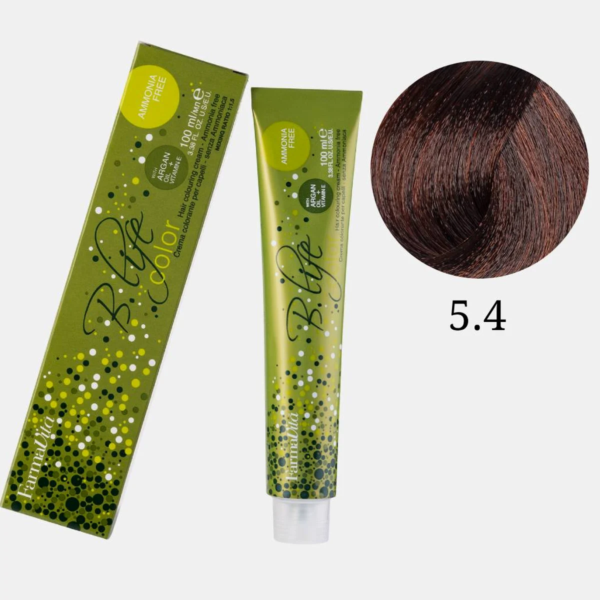 Farmavita FarmaVita, Краска для волос Bio Life Color 5.4 Светло-каштановый медный, 100мл