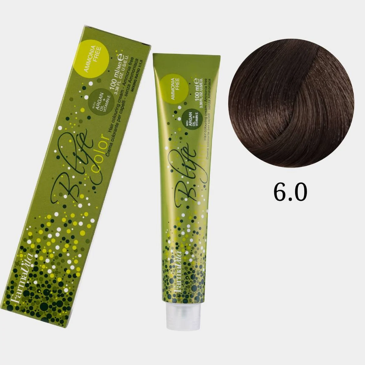 Farmavita FarmaVita,Краска для волос Bio Life Color 6.0 Темный блондин 100мл