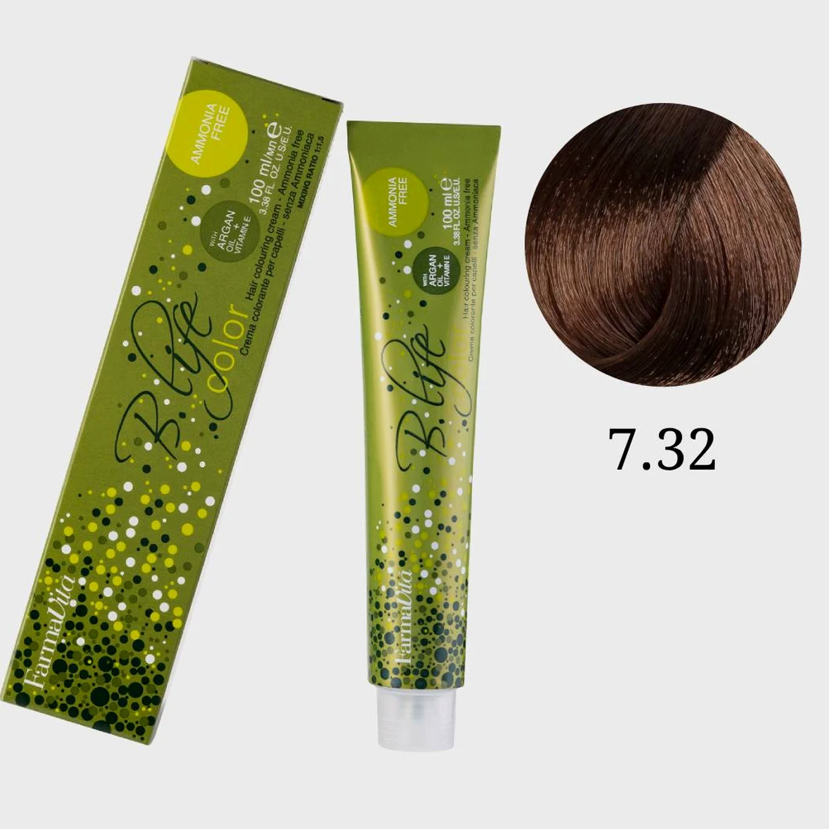 Farmavita FarmaVita, Краска для волос Bio Life Color 7.32 Блондин золотисто-перламутровый, 100мл