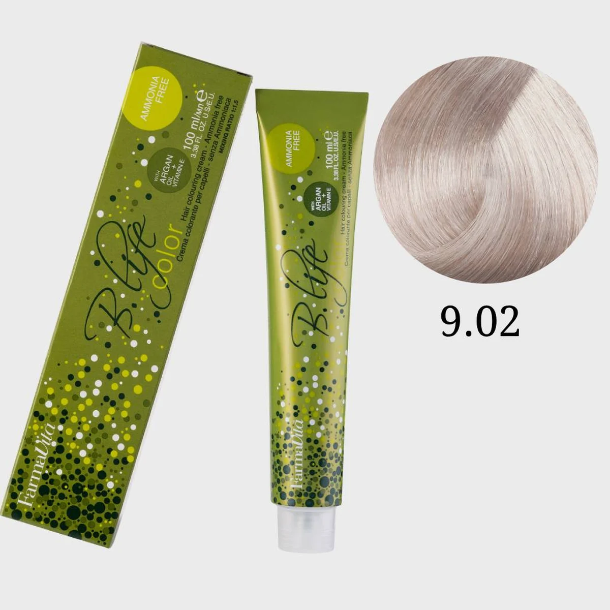 Farmavita FarmaVita, Краска для волос Bio Life Color 9.02 Очень светлый блондин перламутровый, 100мл