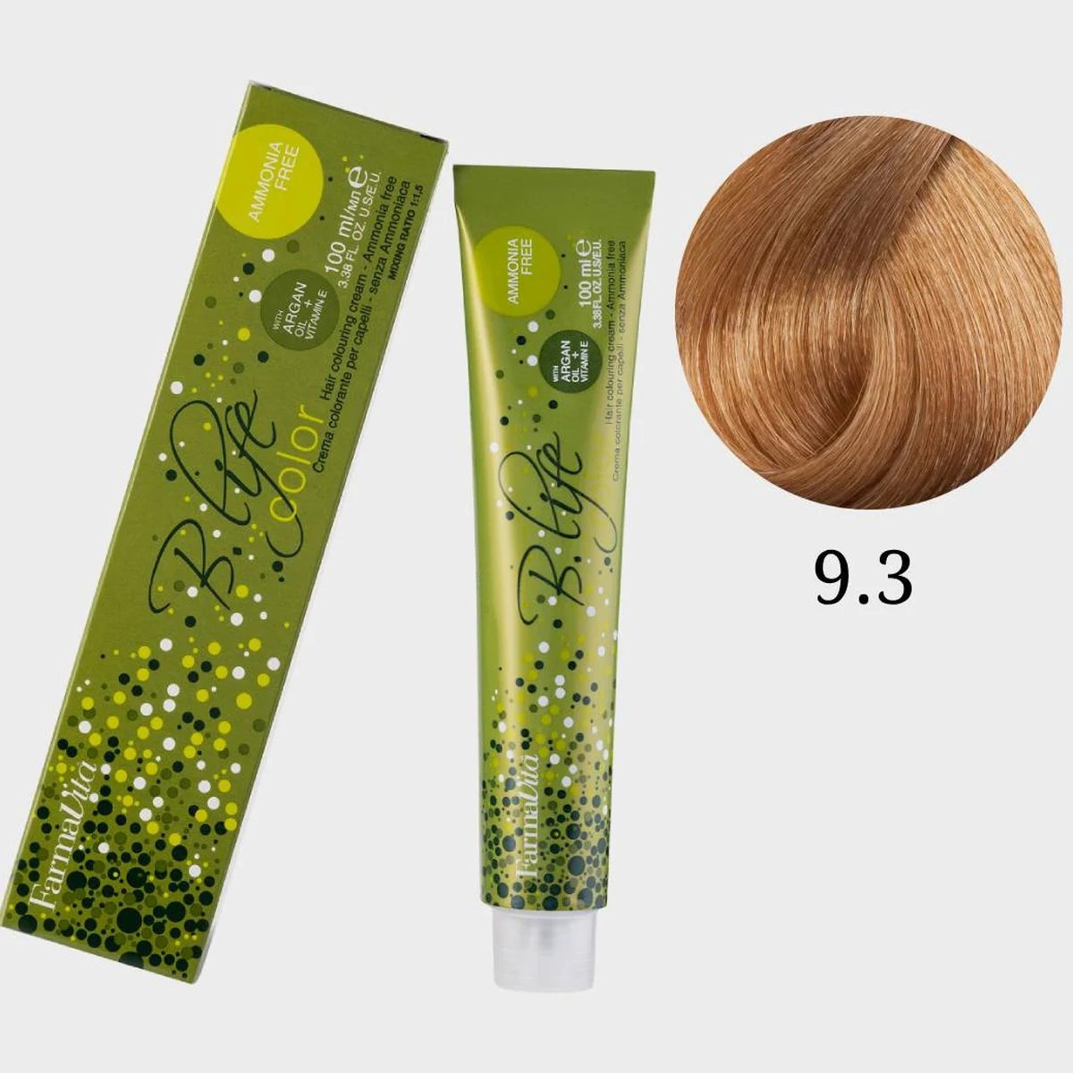 Farmavita FarmaVita, Краска для волос Bio Life Color 9.3 Блондин золотистый, 100мл