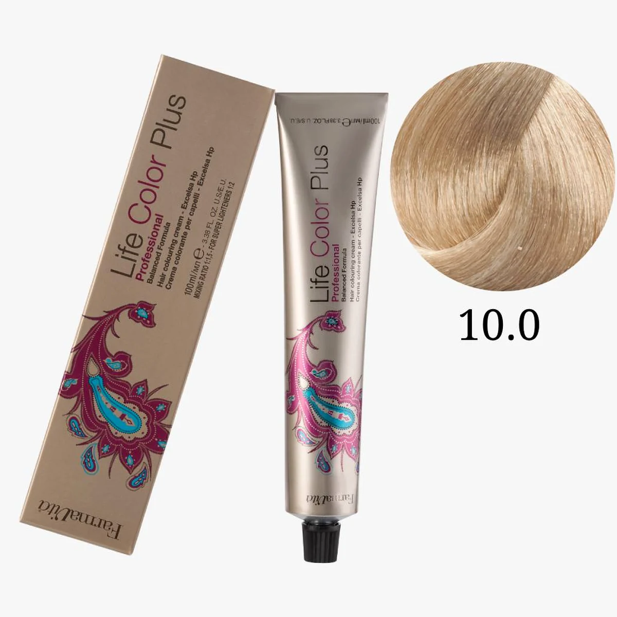 Farmavita FarmaVita, Краска для волос Life Color Plus 10.0 Платиновый блондин, 100 мл