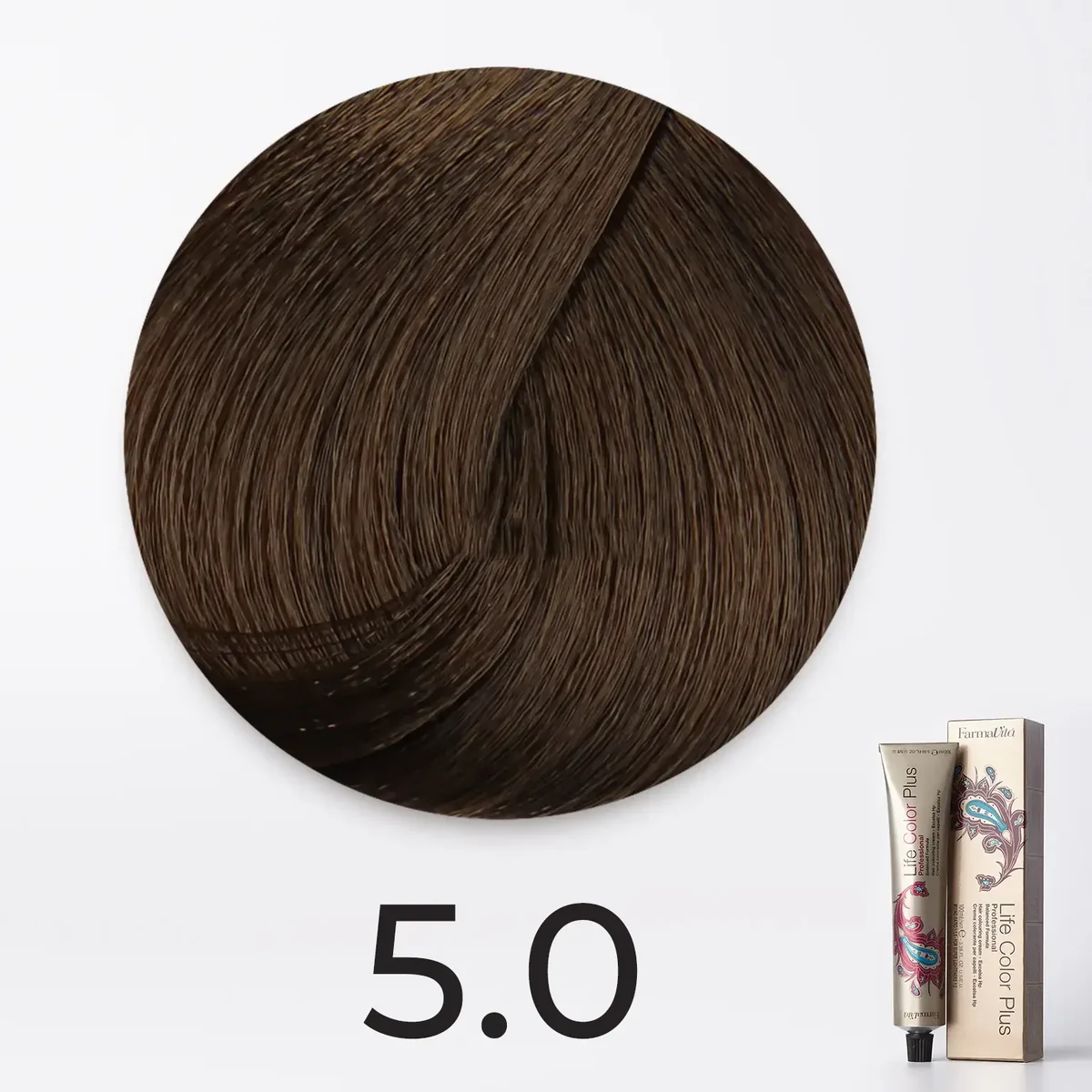 Farmavita FarmaVita, Краска для волос Life Color Plus 5.0 Светло-каштановый, 100 мл