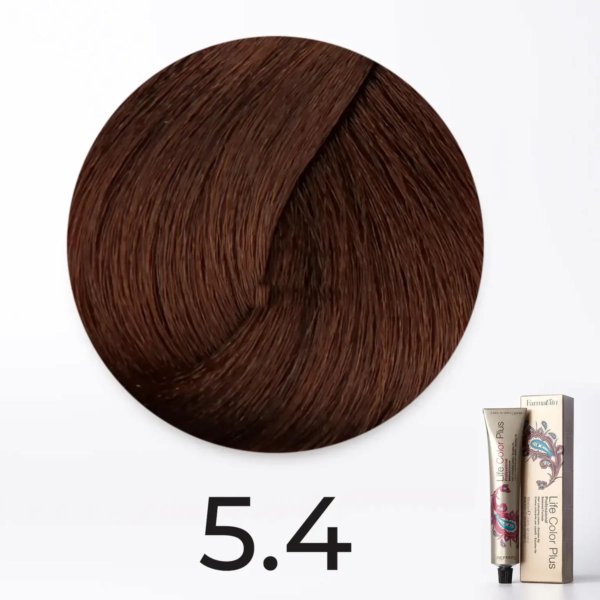 Farmavita FarmaVita, Краска для волос Life Color Plus 5.4 Светло каштановый медный, 100 мл