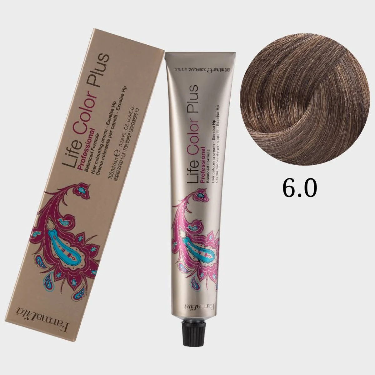 Farmavita FarmaVita, Краска для волос Life Color Plus 6.0 Темный блондин, 100 мл