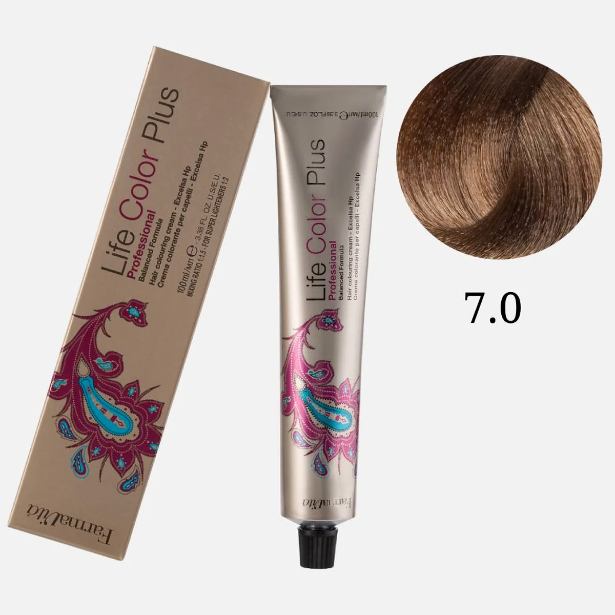 Farmavita FarmaVita, Краска для волос Life Color Plus 7.0 Блондин, 100 мл