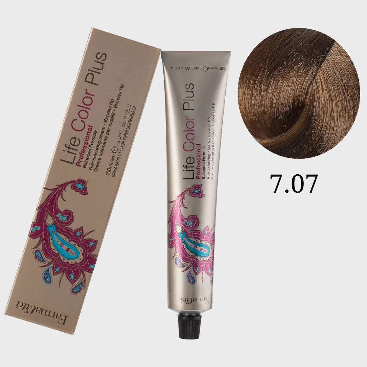 Farmavita FarmaVita, Краска для волос Life Color Plus 7.07 Холодный блондин, 100 мл