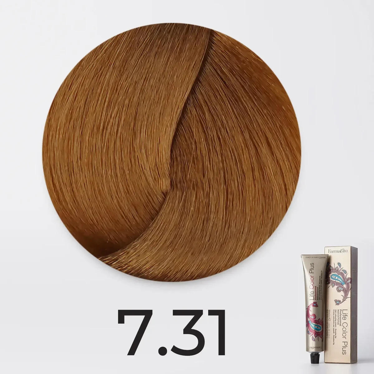 Farmavita FarmaVita, Краска для волос Life Color Plus 7.31 Блондин золотисто-пепельный, 100 мл