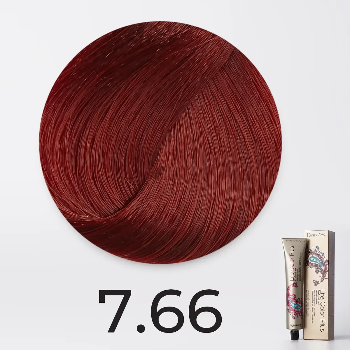 Farmavita FarmaVita, Краска для волос Life Color Plus 7.66 Блондин насыщенно-красный, 100 мл