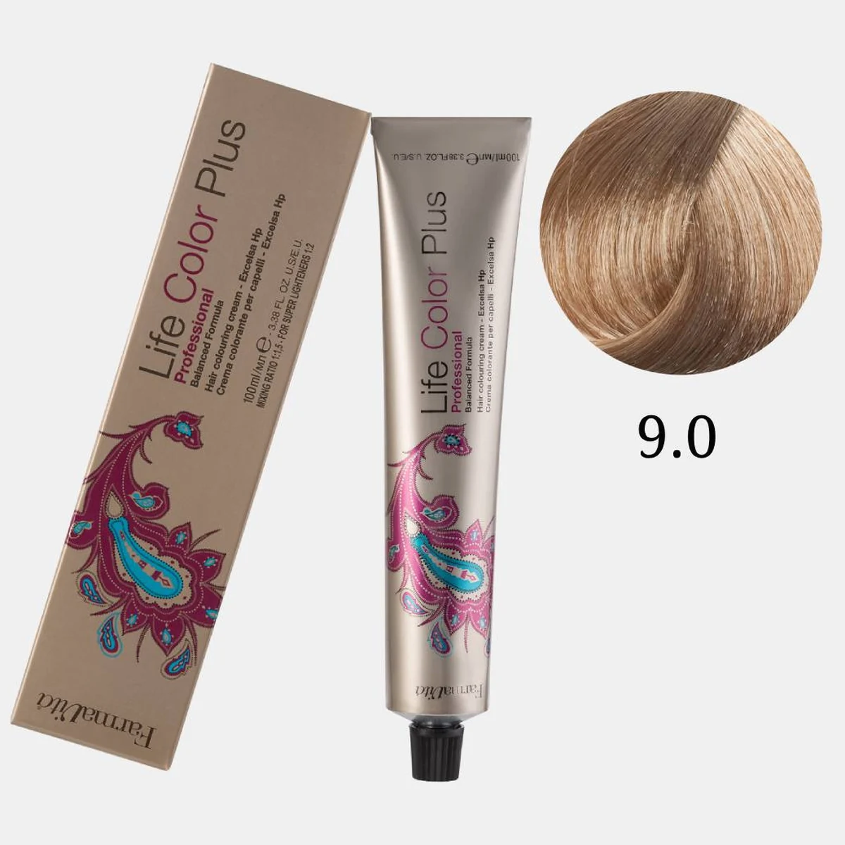 Farmavita FarmaVita, Краска для волос Life Color Plus 9.0 Очень светлый блондин, 100 мл