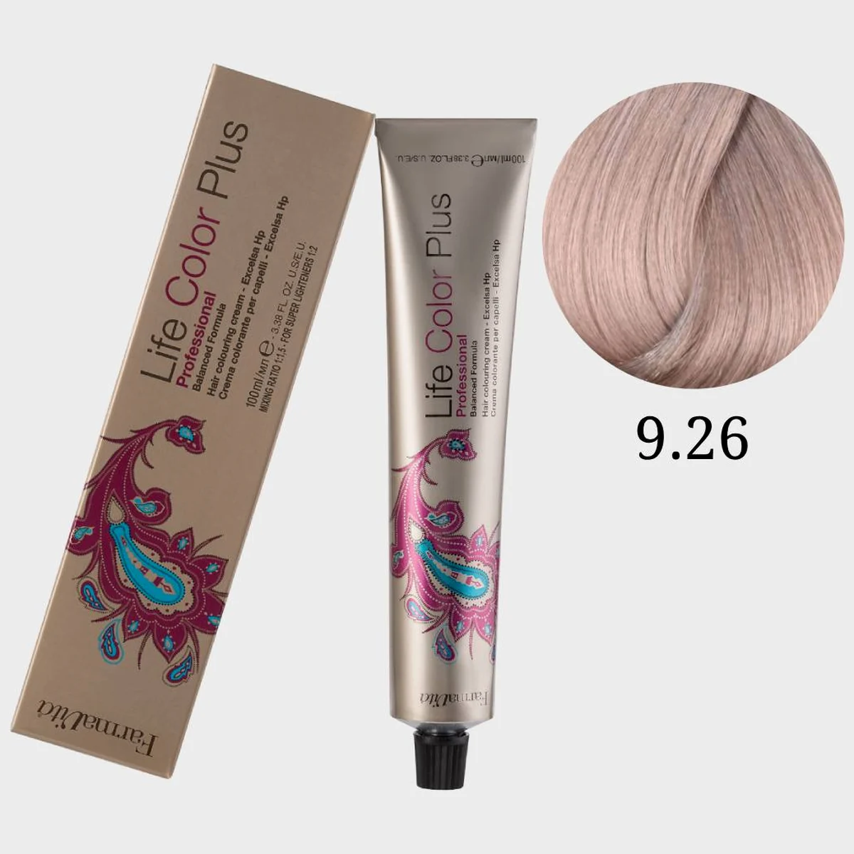 Farmavita FarmaVita, Краска для волос Life Color Plus 9.26 Светлый блондин красный ирис, 100 мл