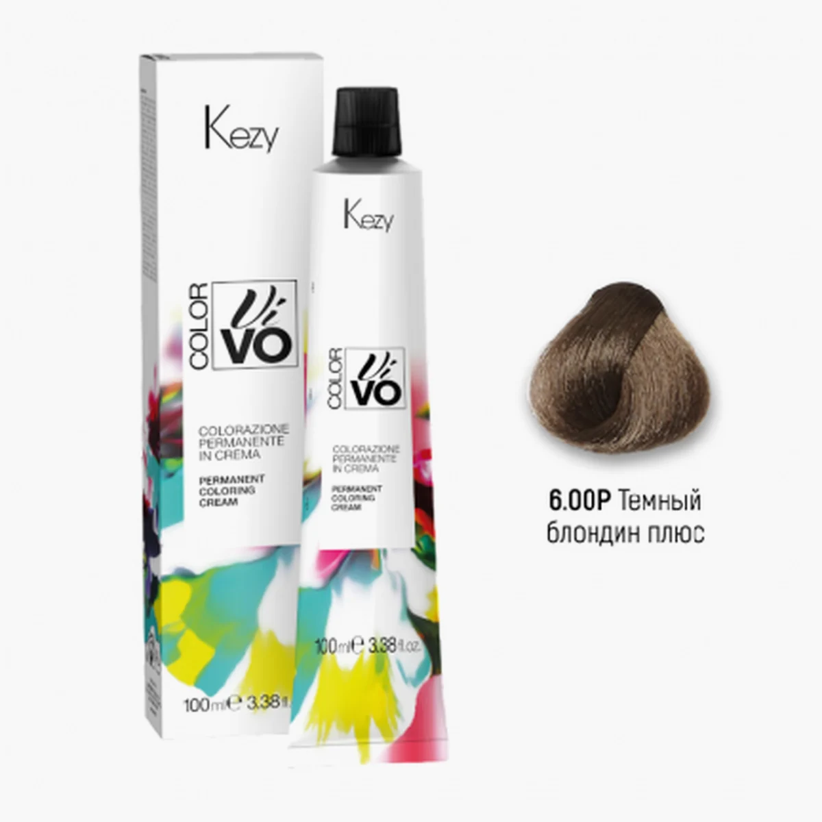 Kezy Kezy, Крем-краска Color Vivo 6.00P Темный блондин плюс, 100 мл