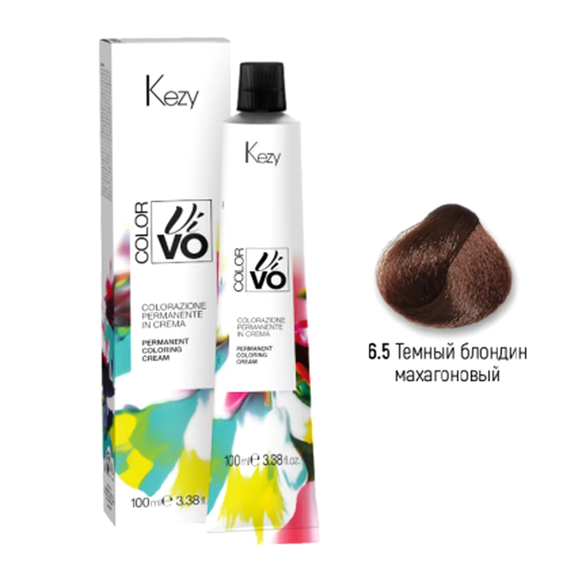 Kezy Kezy, Крем-краска Color Vivo 6.5 Темный блондин махагоновый, 100 мл