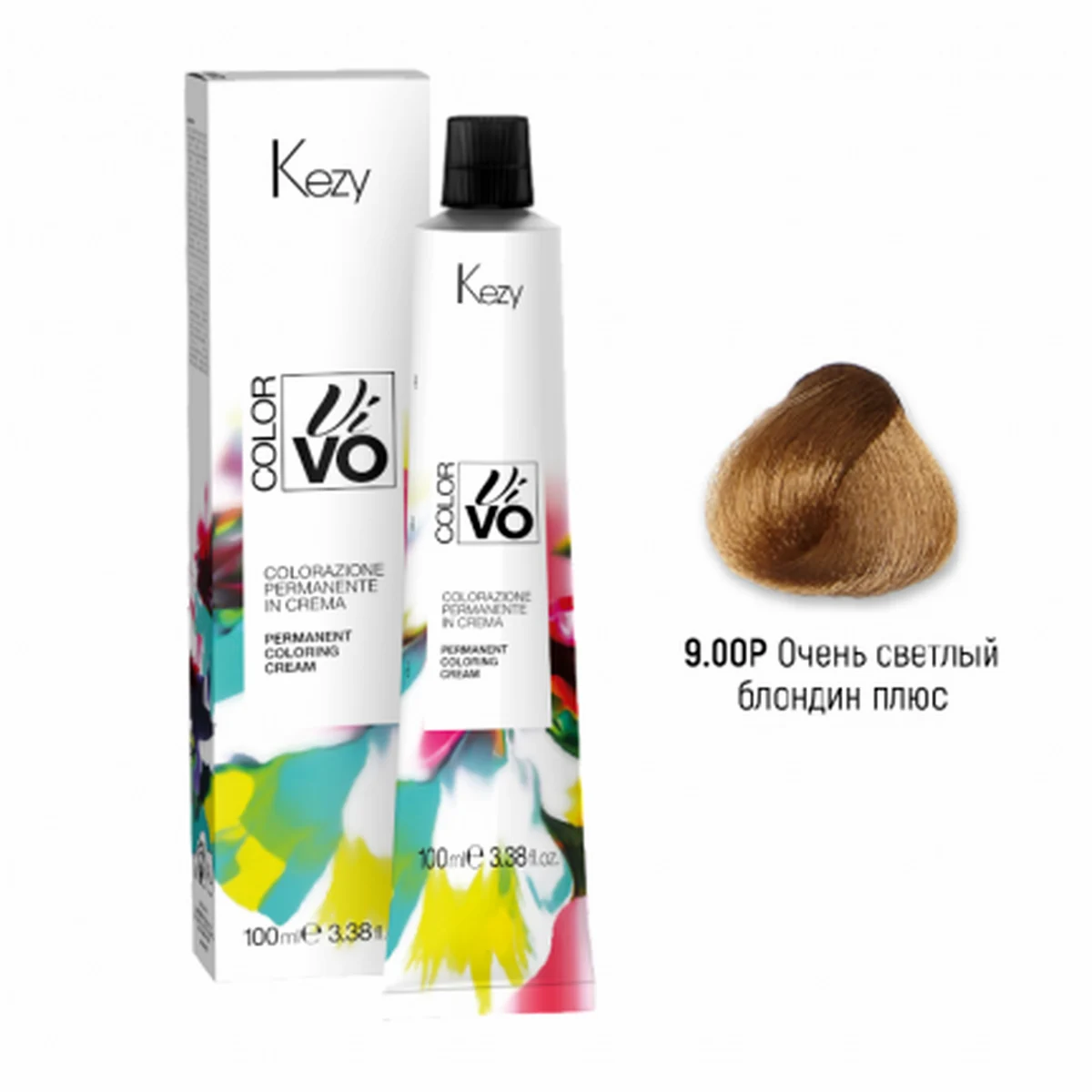 Kezy Kezy, Крем-краска Color Vivo 9.00P Очень светлый блондин плюс, 100 мл