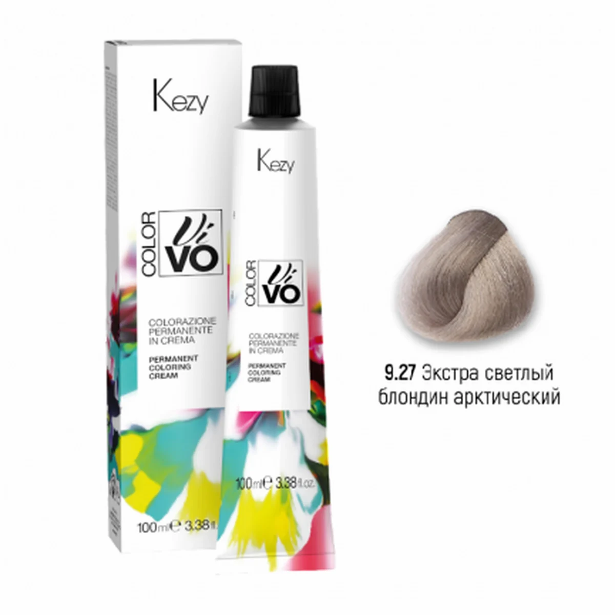 Kezy Kezy, Крем-краска Color Vivo 9.27 Экстра светлый блондин арктический, 100 мл