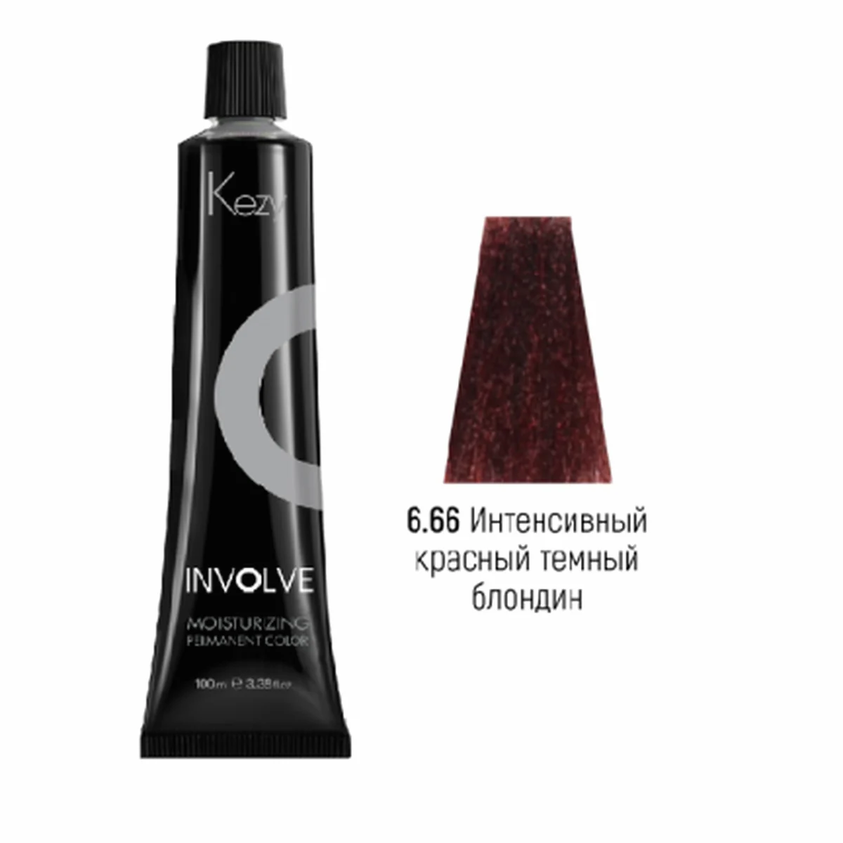 Kezy Kezy, Крем-краска Involve color 6.66 Интенсивный красный  тёмный блондин, 100 мл