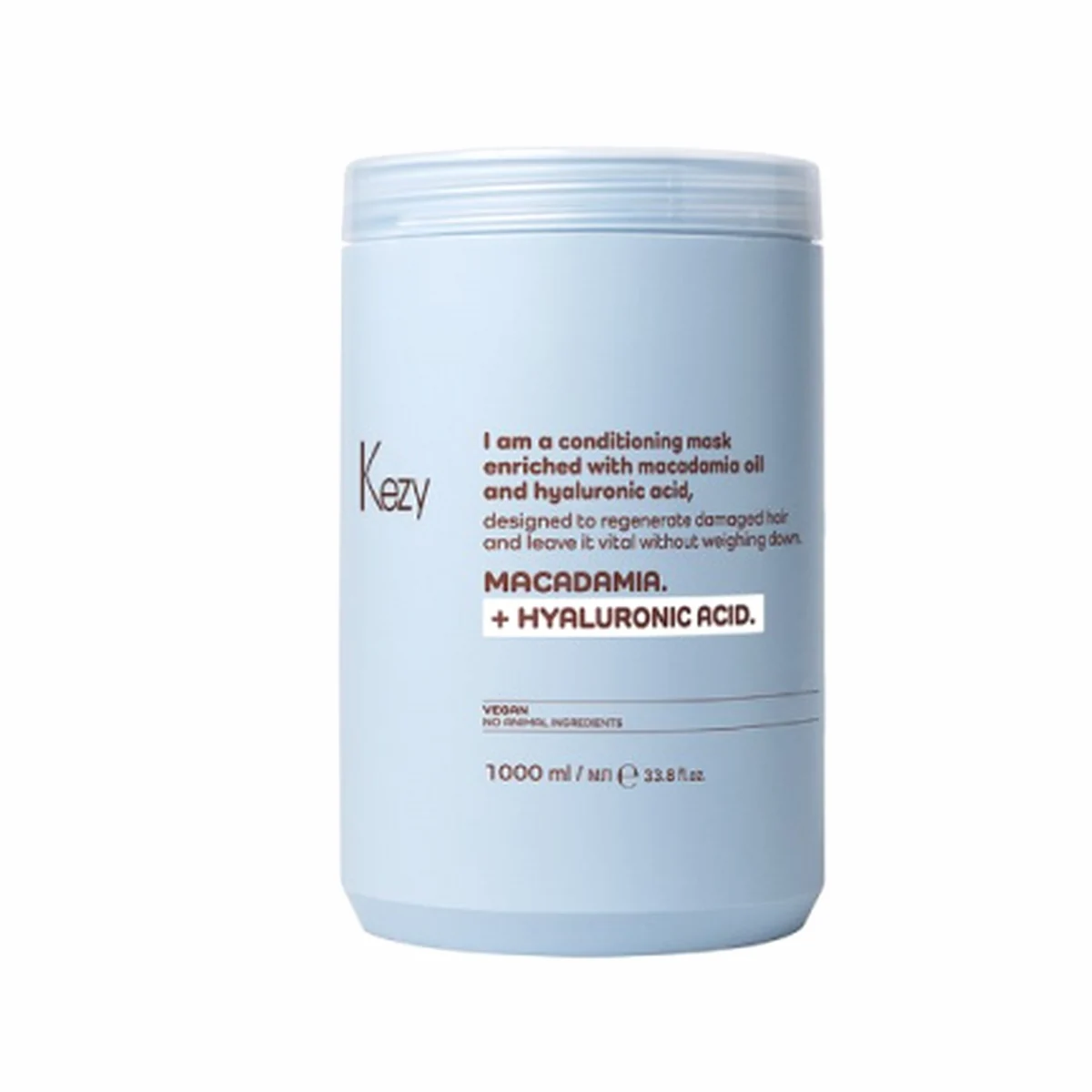 Kezy Kezy, Маска для восстановления слабых и поврежденных волос I am MACADAMIA + HYALURONIC ACI, 1000мл