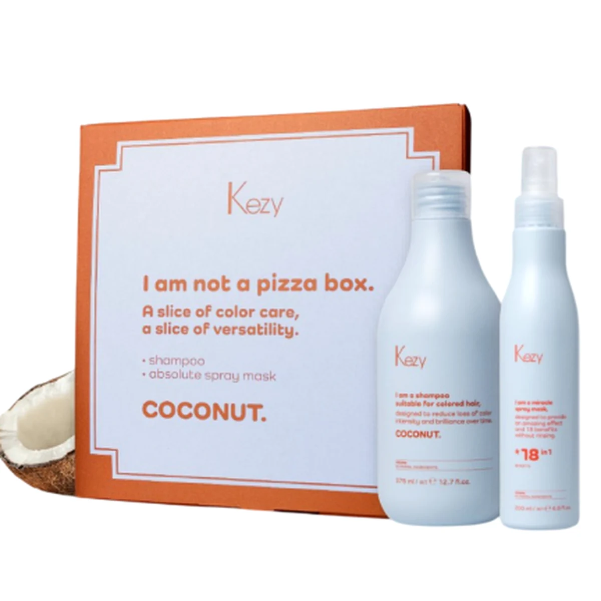 Kezy Kezy, Набор пробников I am  COCONUT (Шампунь 10 мл + Маска 10 мл)