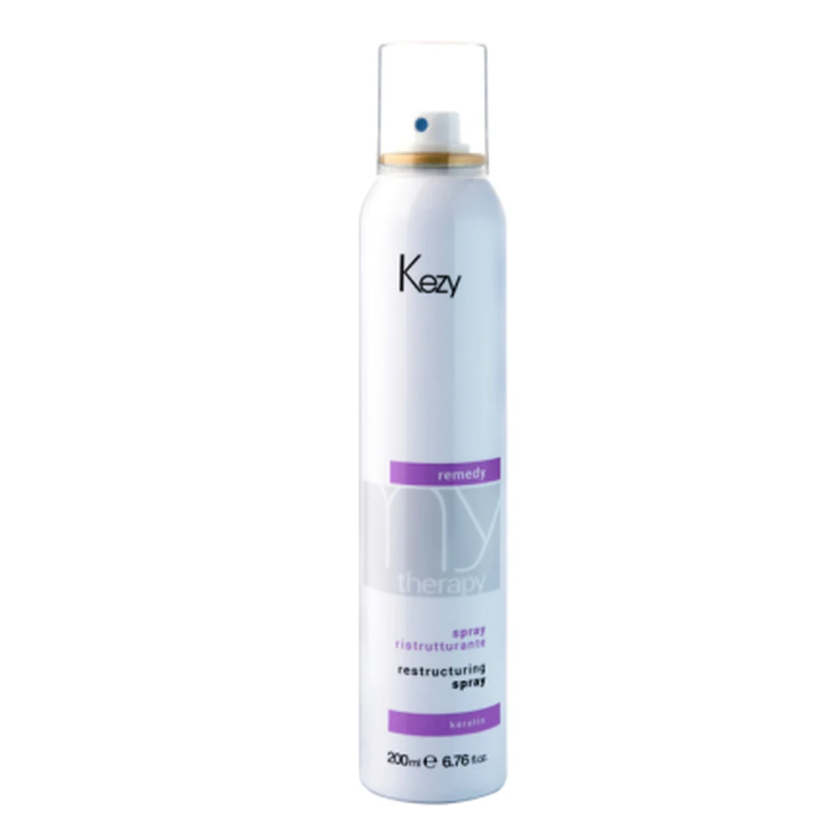 Kezy Kezy, Спрей реструктурирующий и разглаживающий с кератином My Therapy Remedy Keratin, 200 мл