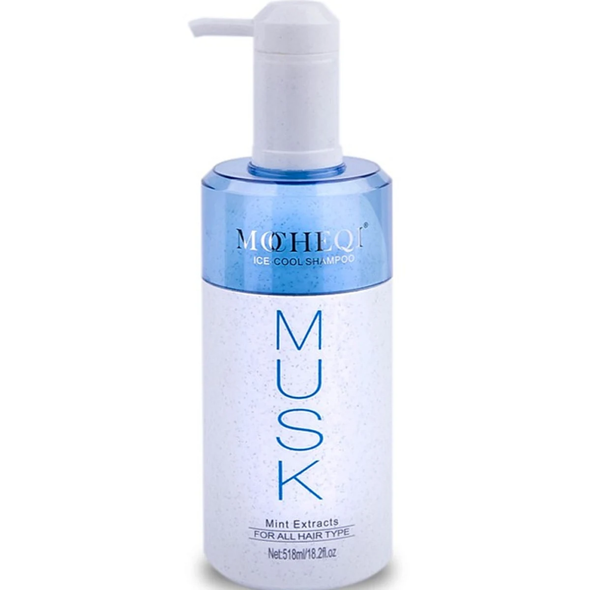 Mocheqi Professional MOCHEQI Musk, Шампунь холодный лёд с мятой для всех типов волос Ice-Cool Shampoo, 518 мл